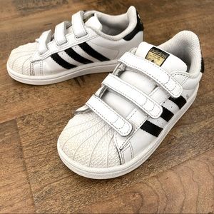 COPY - Kids adidas superstar sneakers. Velcro. Great used condition.
